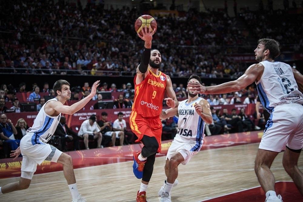 Ricky Rubio en el España - Argentina. Fuente: Europa Press.