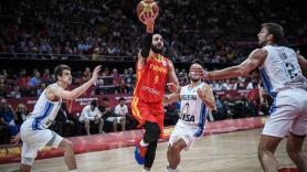 Ricky Rubio en el España - Argentina. Fuente: Europa Press.