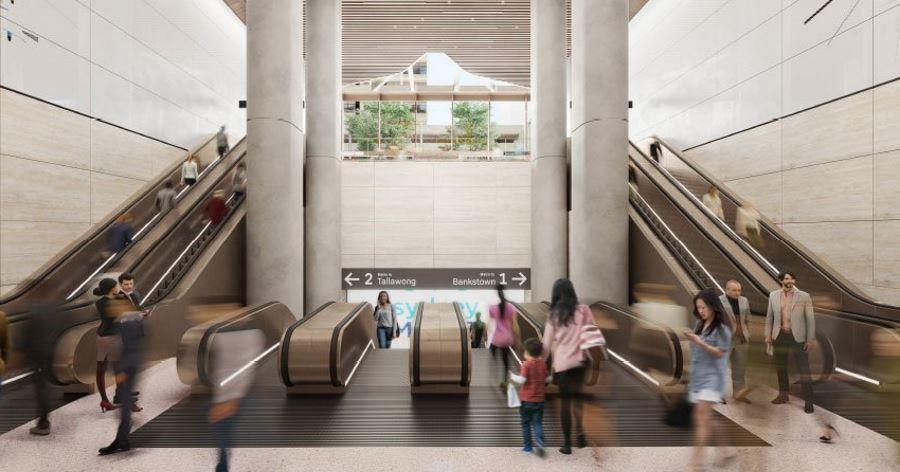 La nueva estación de Metro está ubicada en el corazón financiero y comercial de Sídney