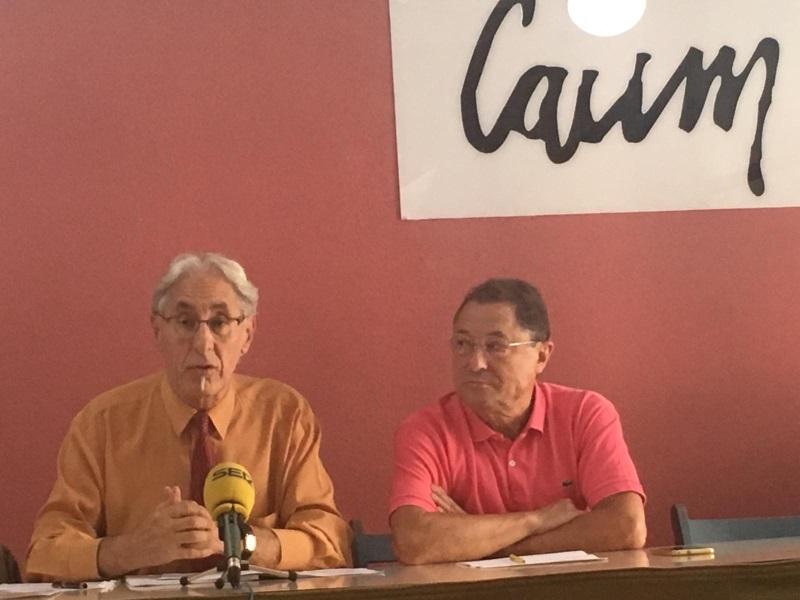 Enrique Ruiz del Rosal y Juanjo Picó en la rueda de prensa. El Plural