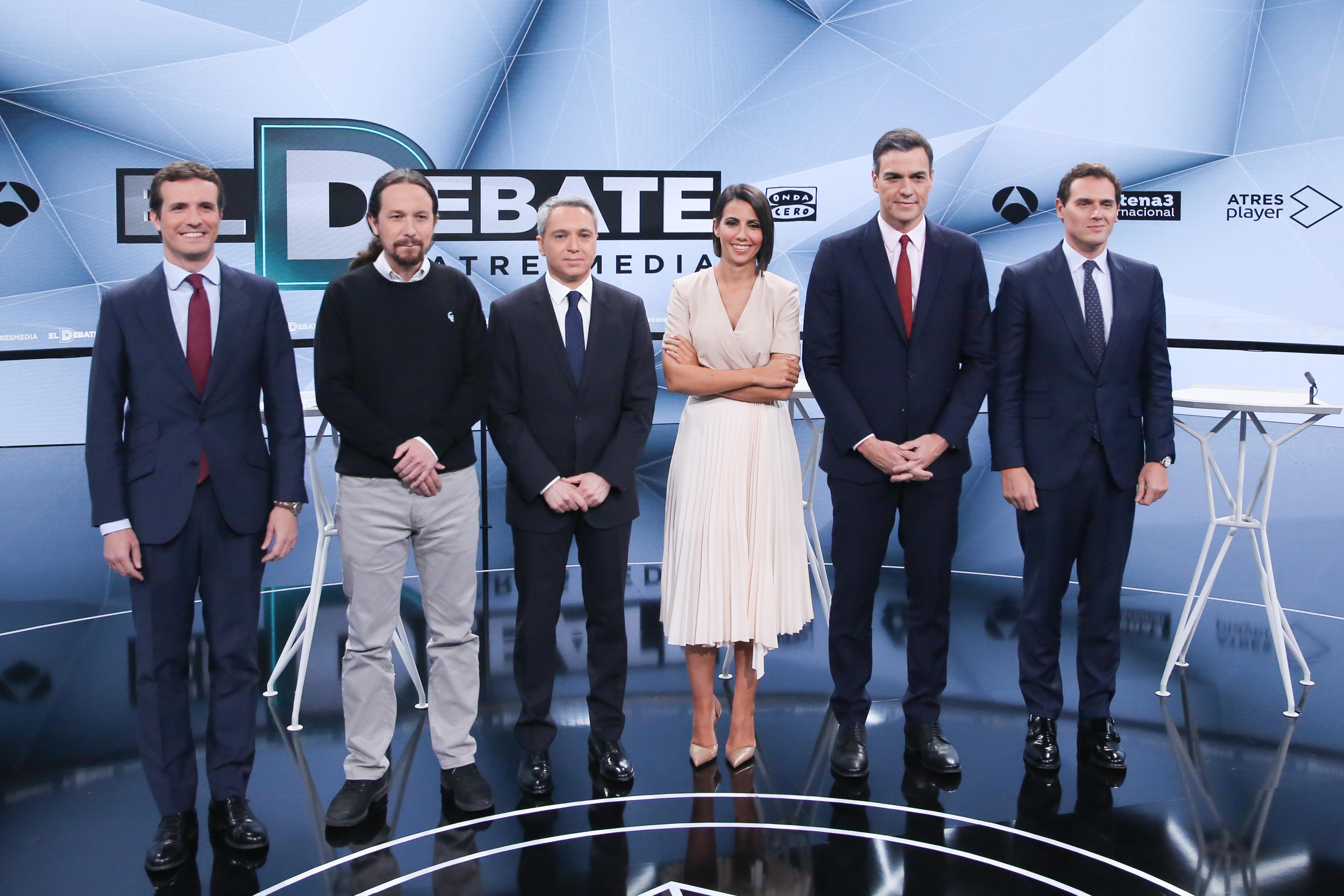 Debate de Atresmedia para las elecciones generales del 28A. EP