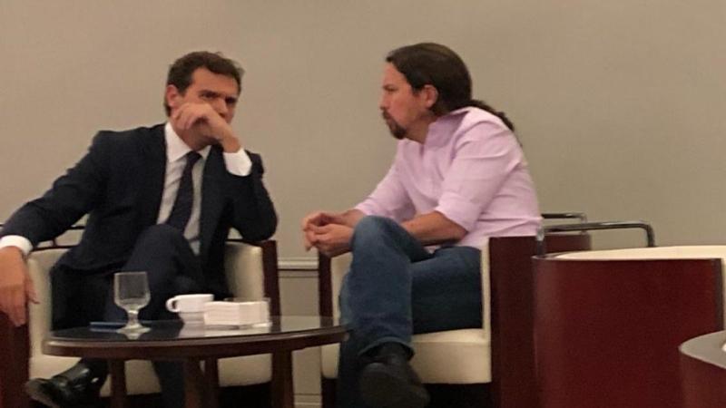 Iglesias y Rivera reunidos en el Congreso