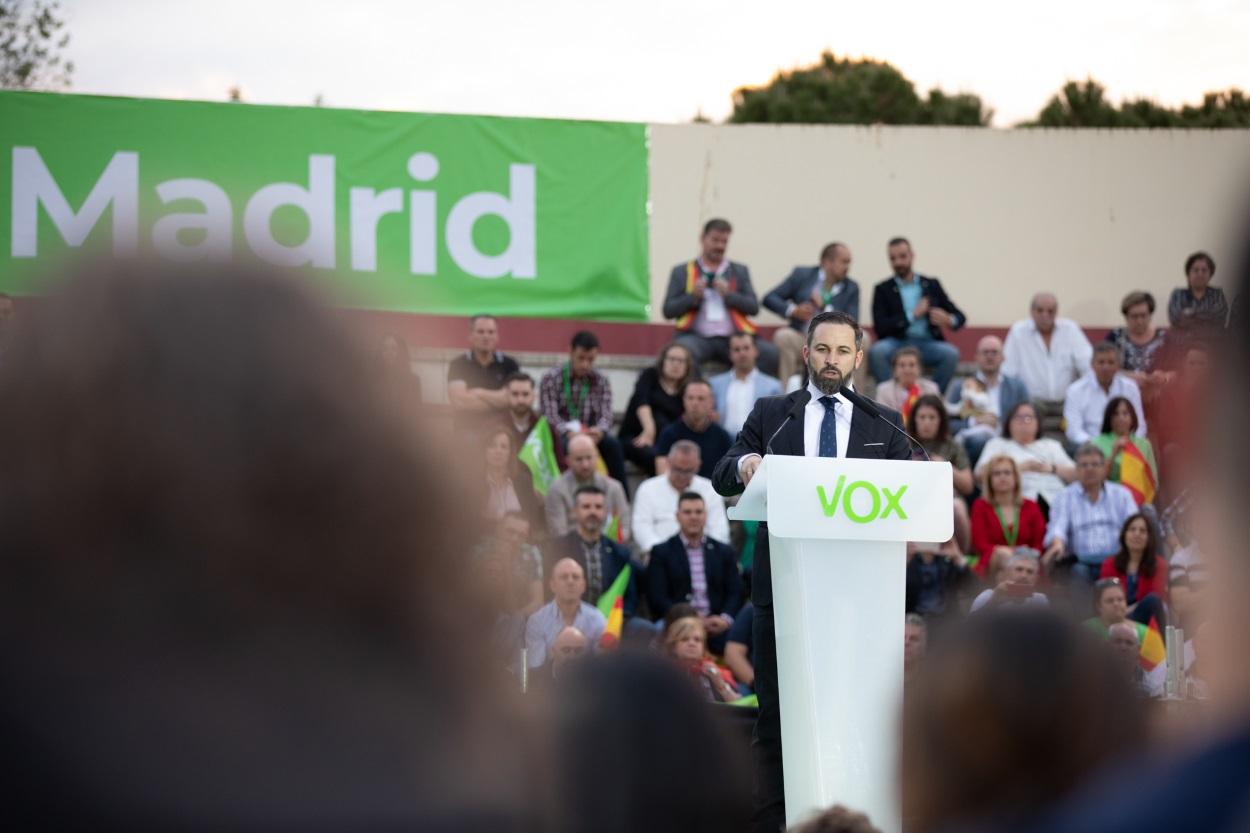 El presidente de Vox, Santiago Abascal