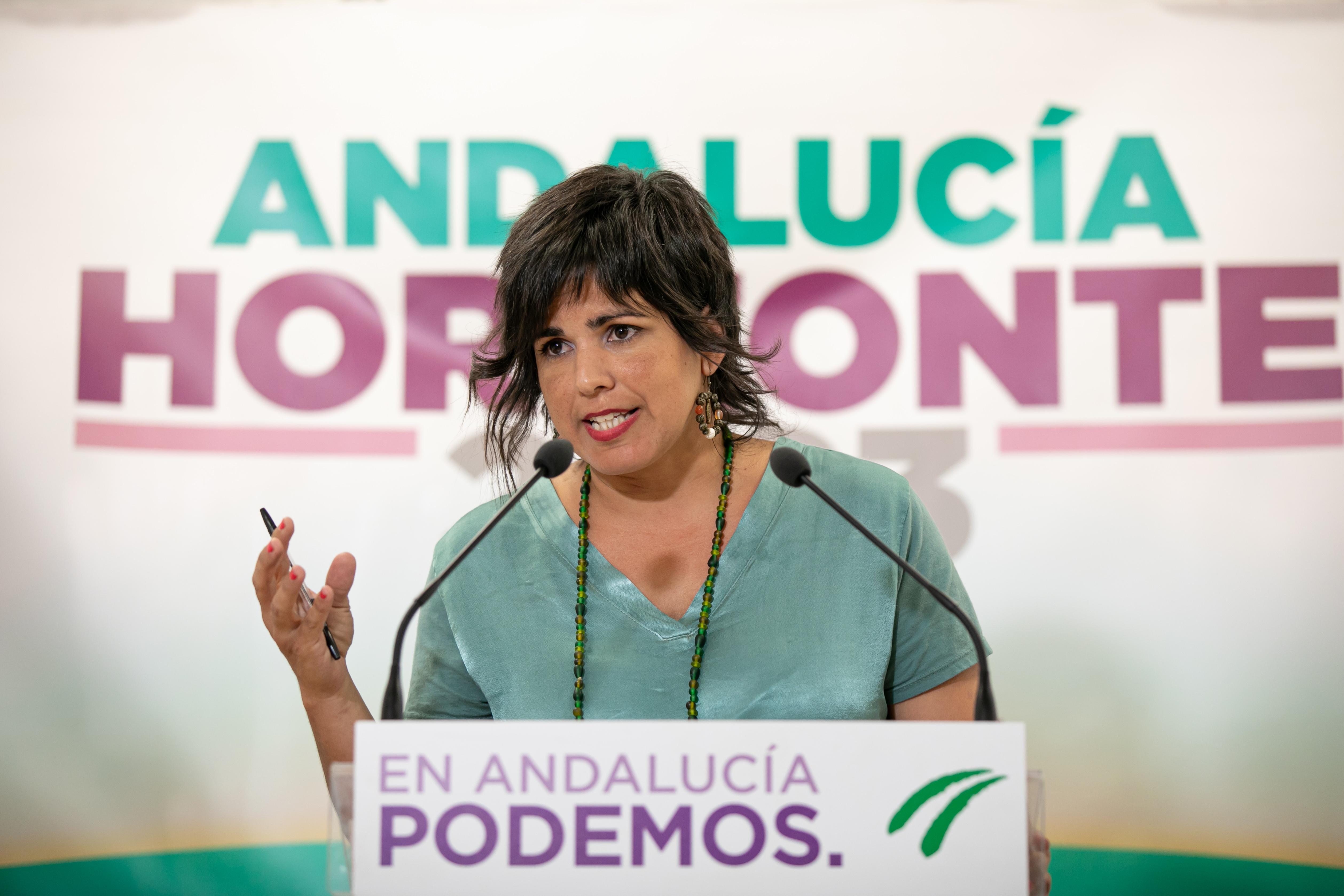 La coordinadora de Podemos Andalucía, Teresa Rodríguez. EP