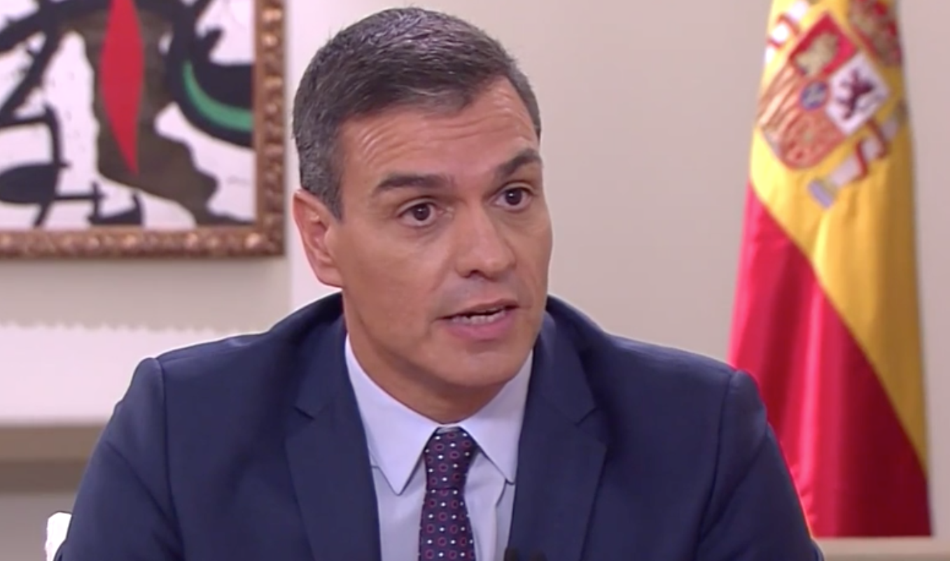 Pedro Sánchez es entrevistado en laSexta. 