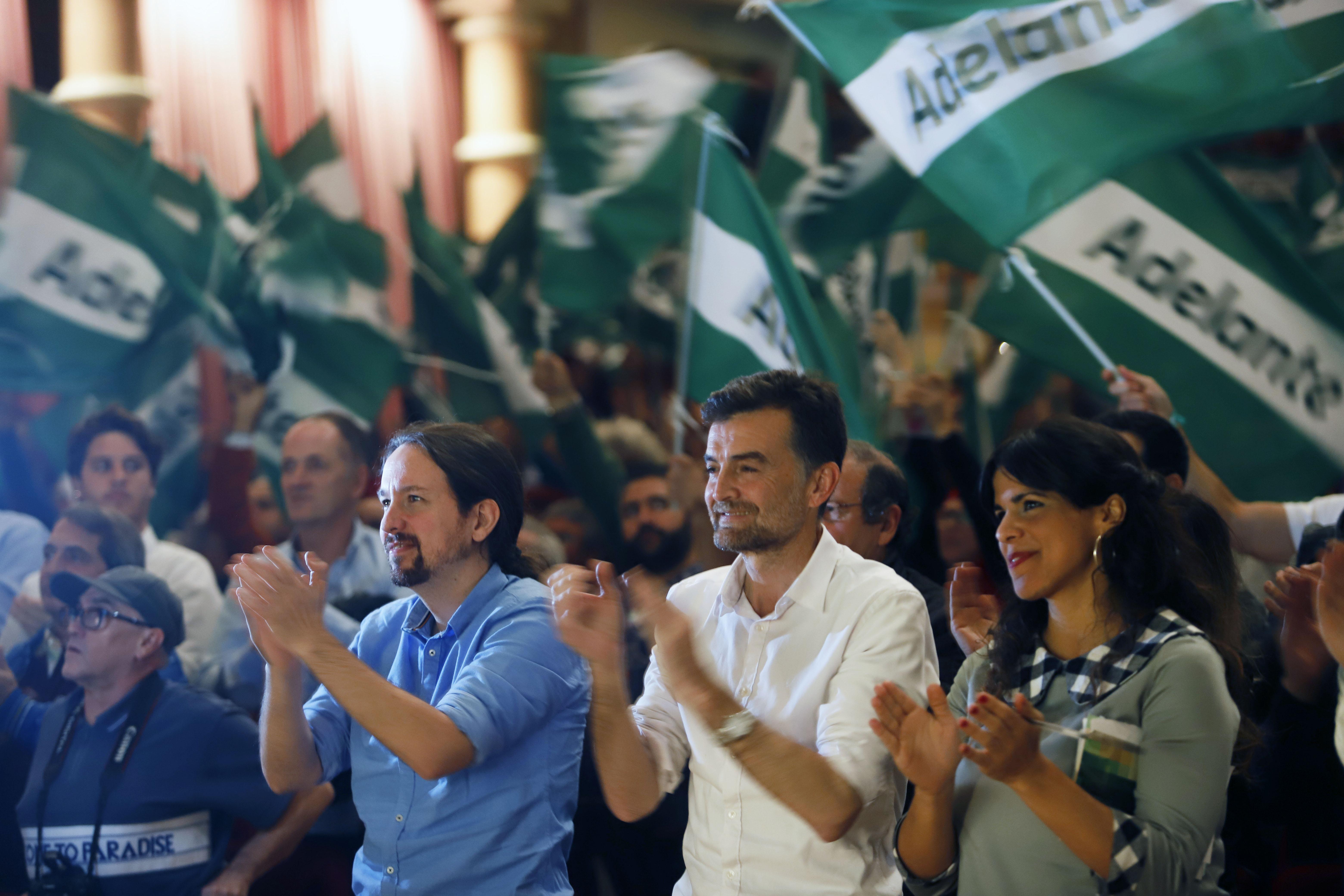 Mitin de cierre de Adelante Andalucía. EP