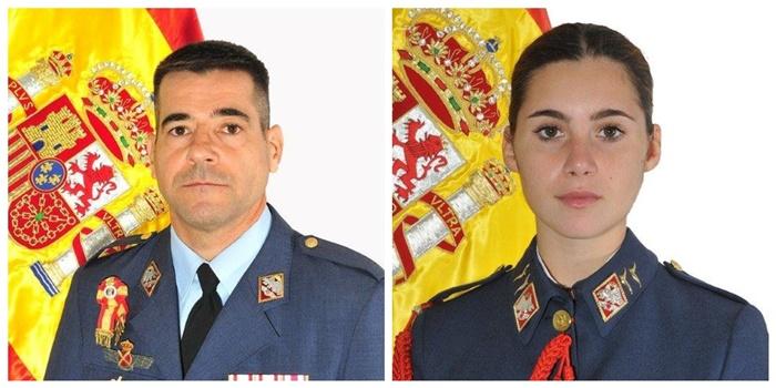 El comandante Daniel Melero y la alférez Rosa María Almirón