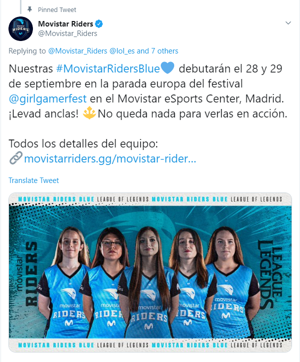 Anuncio Twitter Movistar Riders Blue Anuncio Twitter Movistar Riders Blue