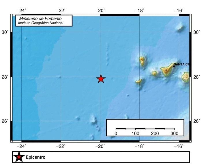 Mapa de localización del terremoto
