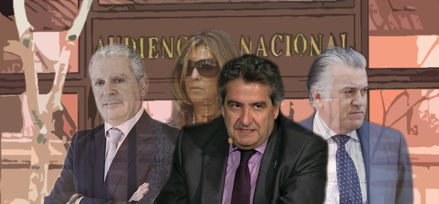 José Ricardo de Prada, Pablo Crespo, Rosalía Iglesias y Luis Bárcenas.