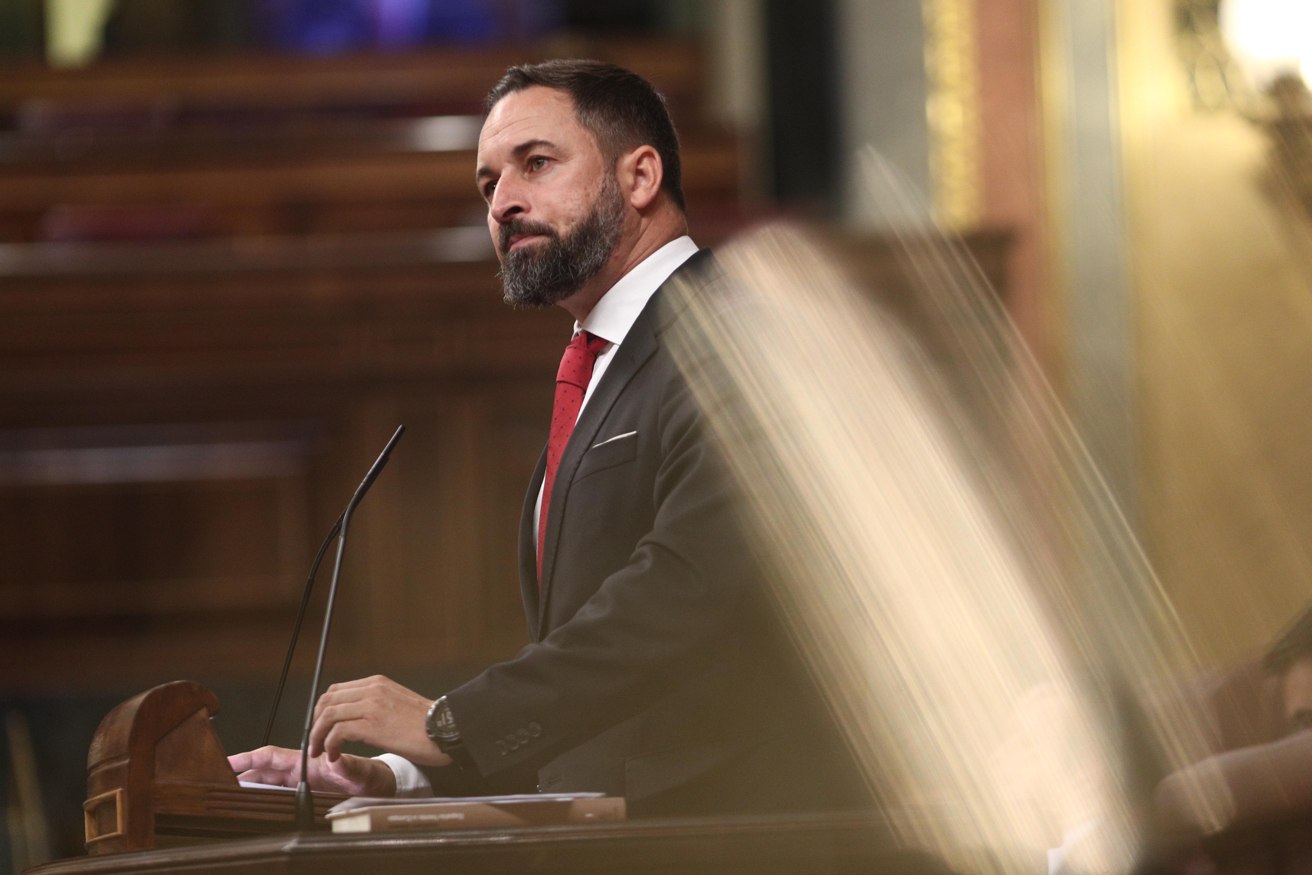 El presidente de VOX  Santiago Abascal. EuropaPress