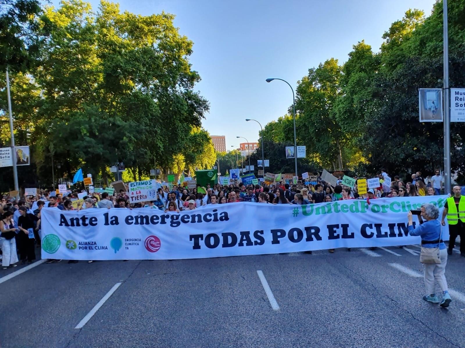Manifestación por el Clima en Madrid