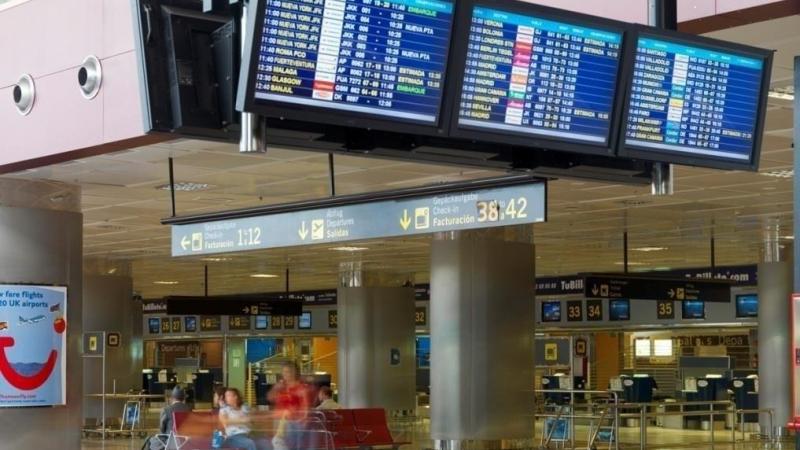 Aeropuerto de Tenerife Sur.