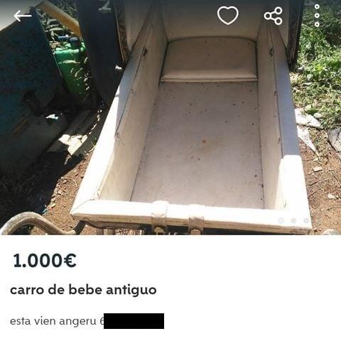 Carro de bebé antiguo