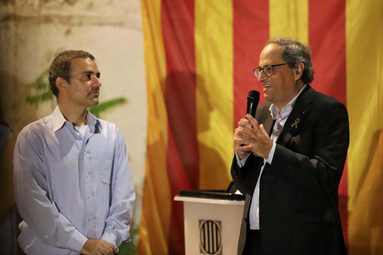 Torra destaca en Canyamars (Barcelona) el compromiso de los pequeños pueblos en el 1 O