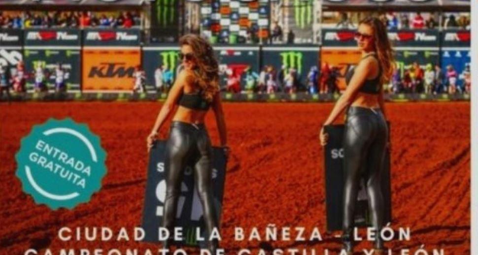 Cartel sexista del campeonato de motocross de Castilla y León