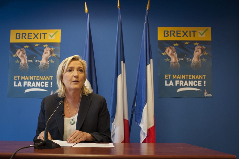 Marine Le Pen ha sido la primera en felicitar a Trump. 