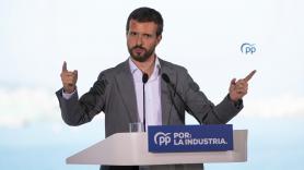 Pablo Casado, líder del Partido Popular, ha anunciado el aumento de las pensiones como promesa electoral