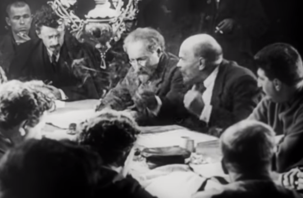 Reunión de los líderes bolcheviques