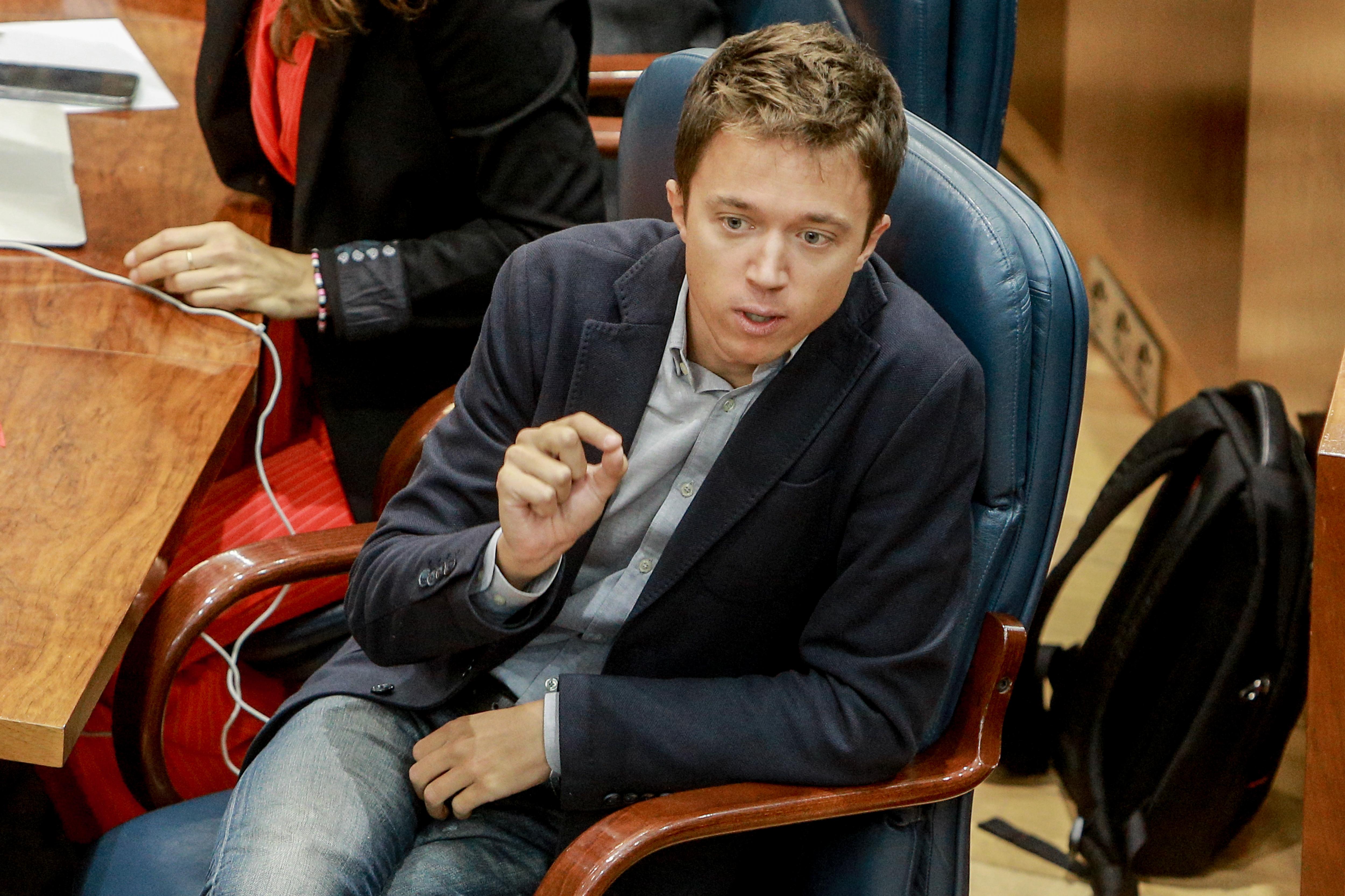 El portavoz de Más Madrid en la Asamblea de Madrid, Íñigo Errejón.