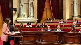 La líder de Cs en Catalunya Lorena Roldán interviene en la moción de censura del presidente Quim Torra