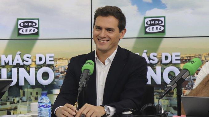 Albert Rivera en los estudios de 'Onda Cero'.