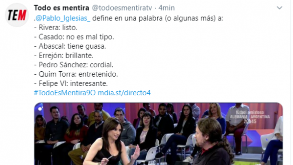Tuit Iglesias Todo es mentira Tuit Iglesias Todo es mentira