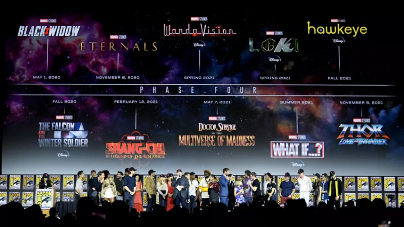 Anuncio de la Fase 4 del Universo Marvel en la Comic Con de 2019. Twitter