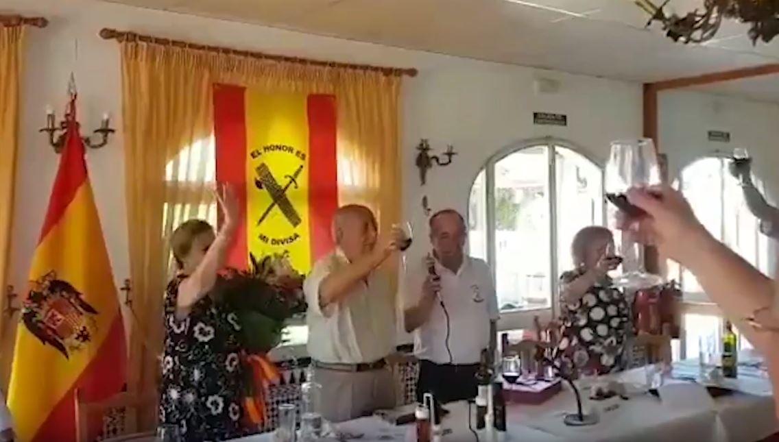 Brindis franquista de Tejero. 