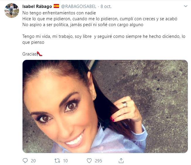 Tweet Isabel Rábago