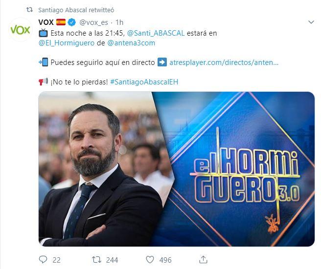 Vox El Hormiguero