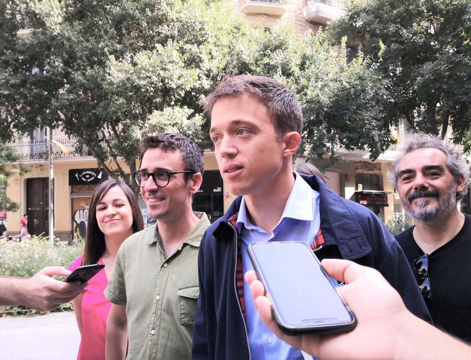 Juan Antonio Geraldes e Íñigo Errejón (Más País) presentan la candidatura a las elecciones generales en Barcelona