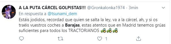 Amenazas a los independentistas que quieren colapsar Barajas: aquí no duráis ni cuatro minutos Amenazas a los independentistas que quieren colapsar Barajas: aquí no duráis ni cuatro minutos
