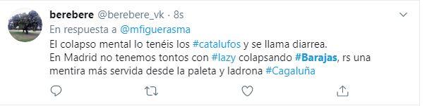 Amenazas a los independentistas que quieren colapsar Barajas: aquí no duráis ni cuatro minutos Amenazas a los independentistas que quieren colapsar Barajas: aquí no duráis ni cuatro minutos