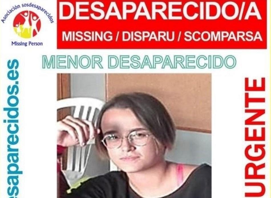 Cartel de la desaparición de Aida Marzal, la chica desaparecida en Palma. EP