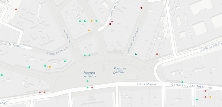 Locales desfavorables situados en la Puerta del Sol