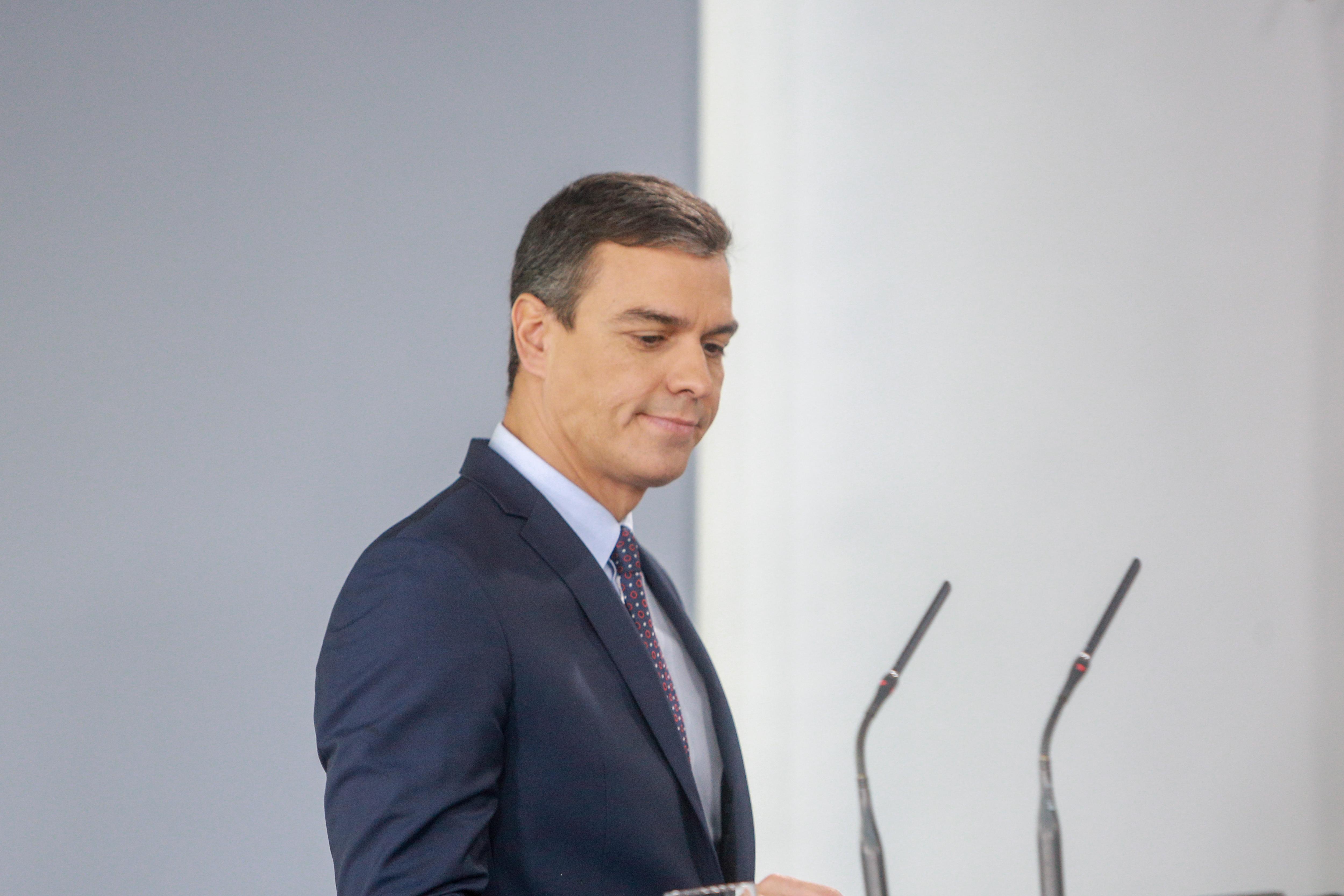 El presidente del Gobierno en funciones Pedro Sánchez. EuropaPress 