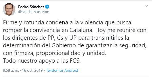 pedro sanchez tuit pedro sanchez tuit