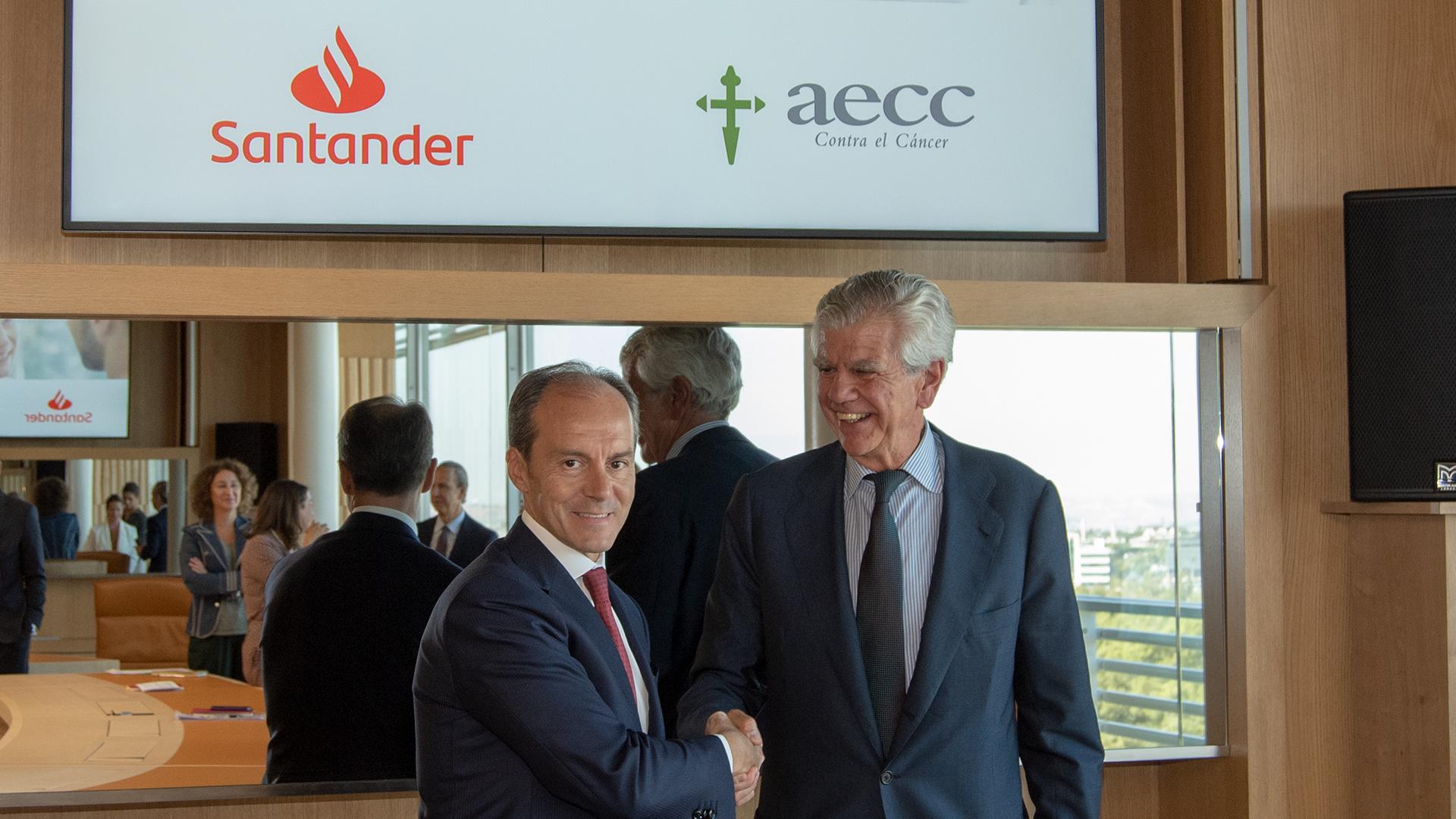 Banco Santander y AECC firman un convenio de colaboración con motivo del Día Mundial Contra el Cáncer de Mama