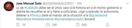 Tuit de Jose Manuel Soto Tuit de Jose Manuel Soto