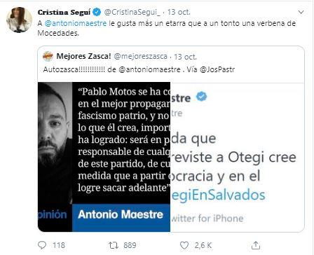 Cristina Seguí tuit Cristina Seguí tuit
