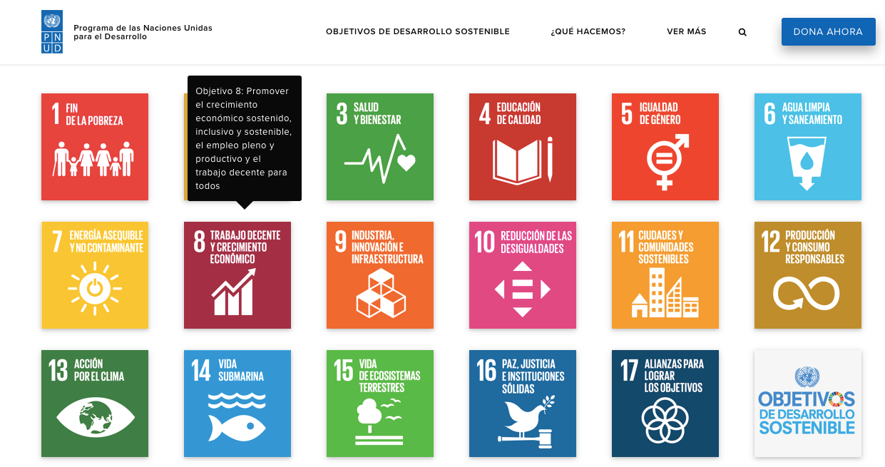 Objetivos de Desarrollo Sostenible