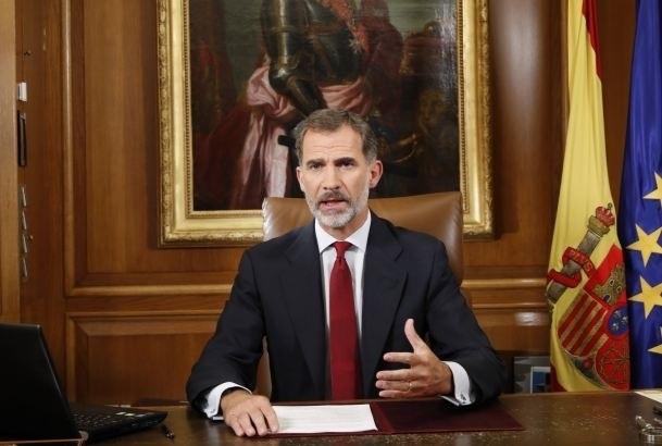 El Rey Felipe VI en su mensaje institucional del 3 de octubre de 2017 tras el referéndum ilegal del 1 O