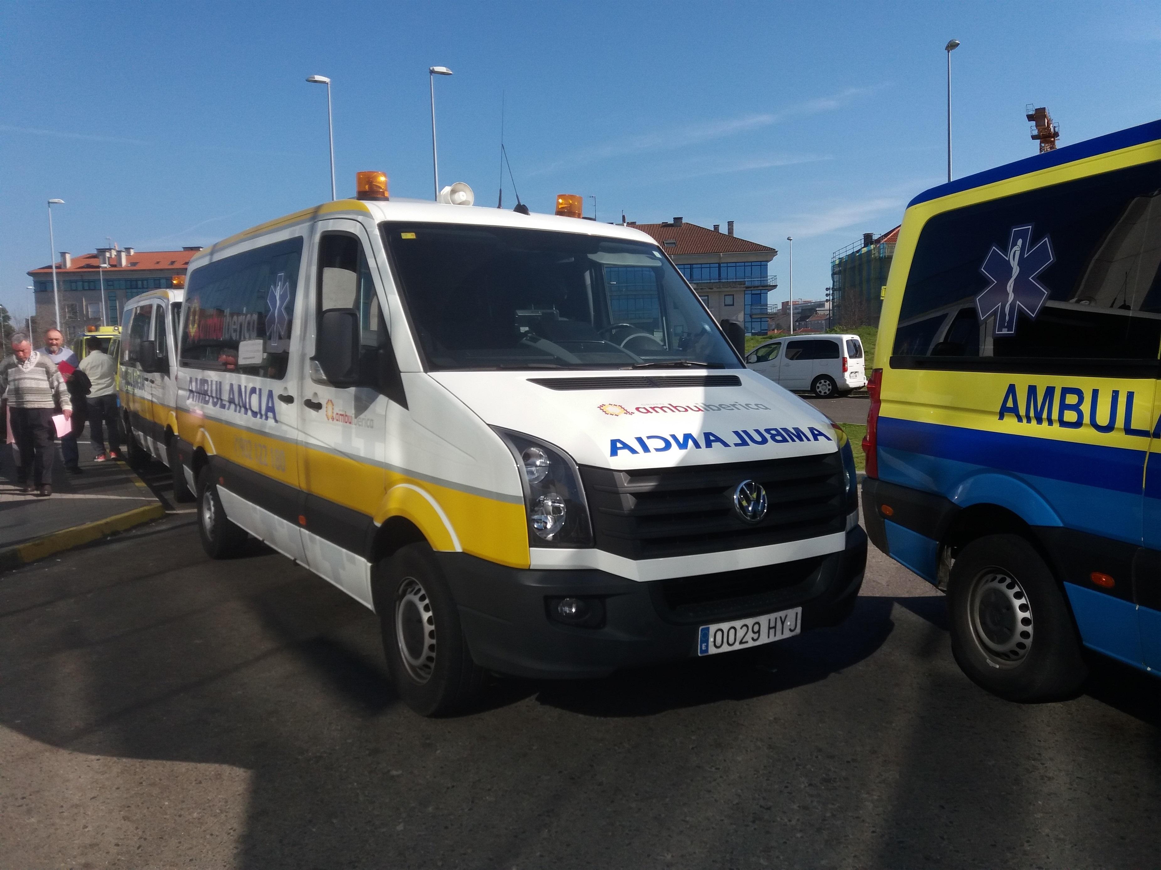 Sindicatos sitúan en un 100% el seguimiento de la huelga de ambulancias en el inicio de otra semana de movilización. Europa Press.