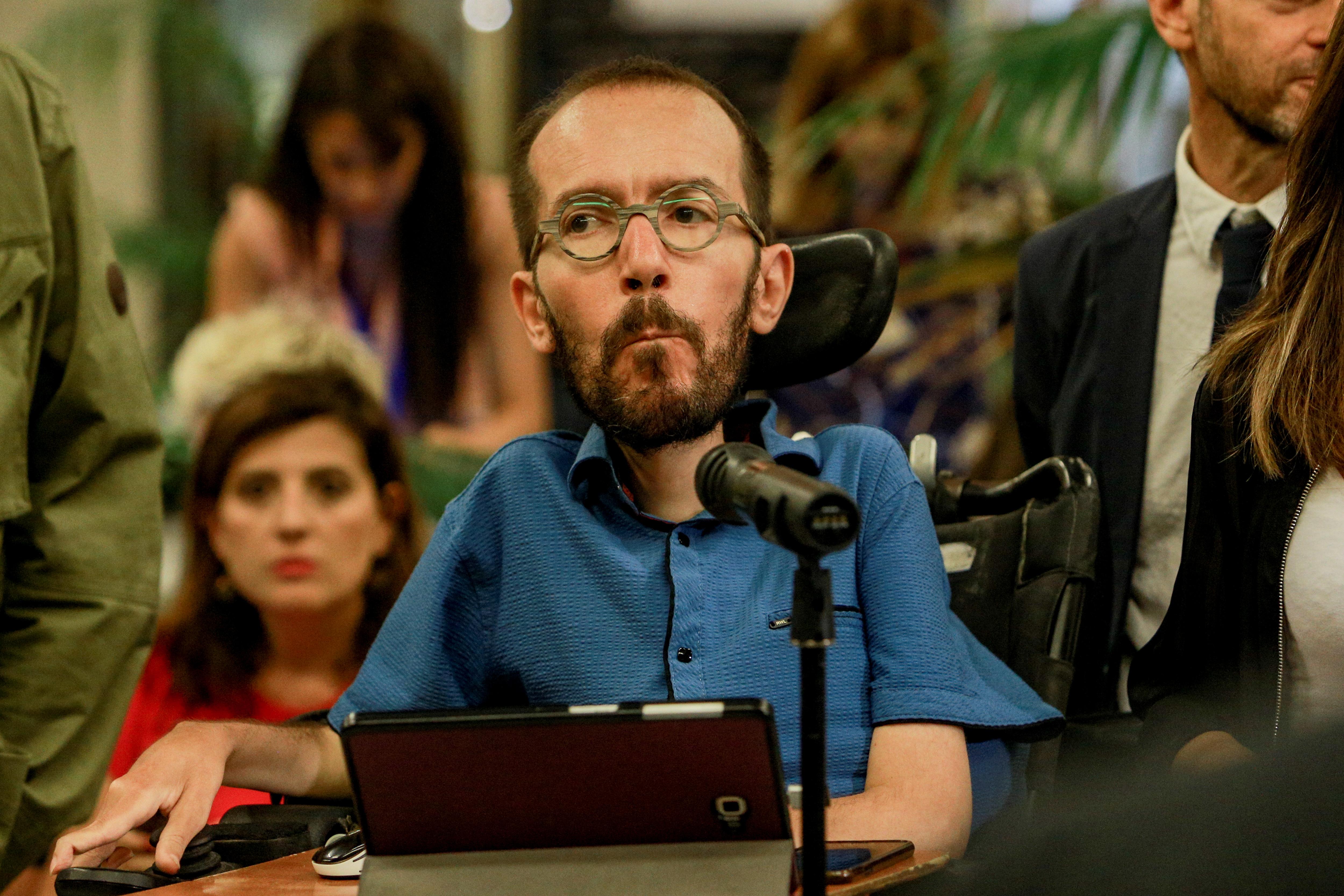 El secretario de Acción de Gobierno de Unidas Podemos Pablo Echenique. Europa Press