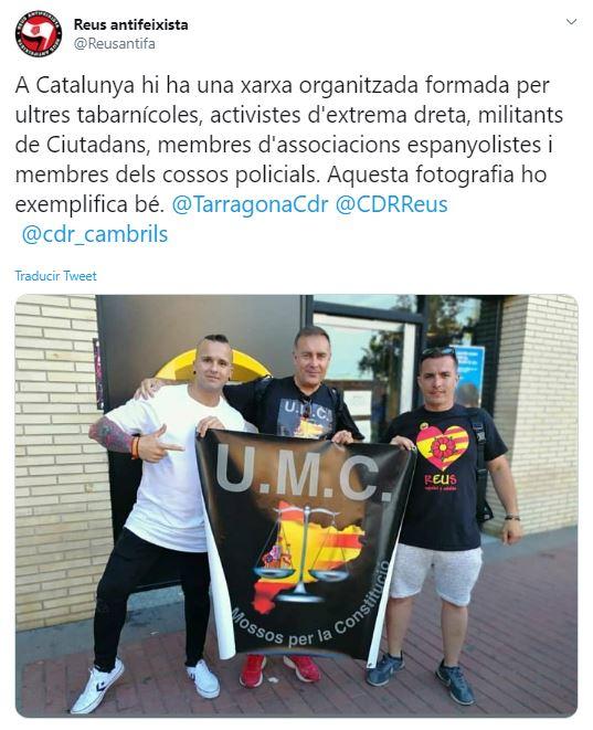 Tuit denuncia neonazi Barcelona Tuit denuncia neonazi Barcelona