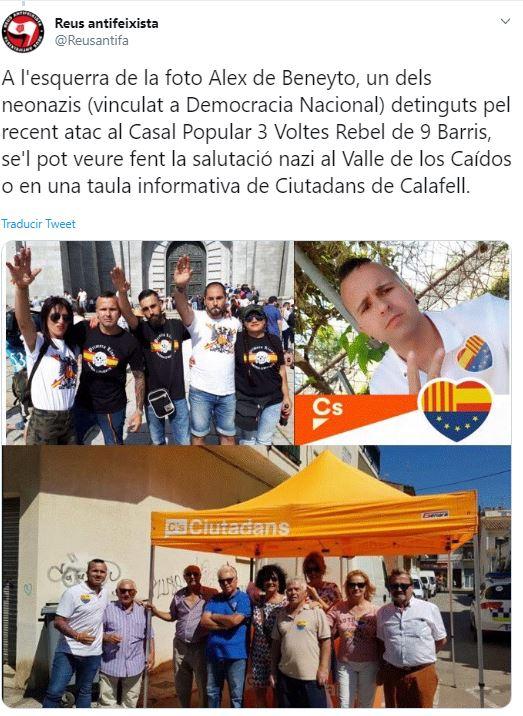 Antifascistas denuncian neonazi de Barcelona Antifascistas denuncian neonazi de Barcelona