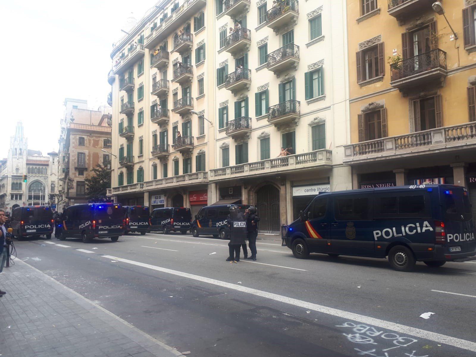 Fachada del edificio de la Jefatura Superior de Policía. Fuente: EP.