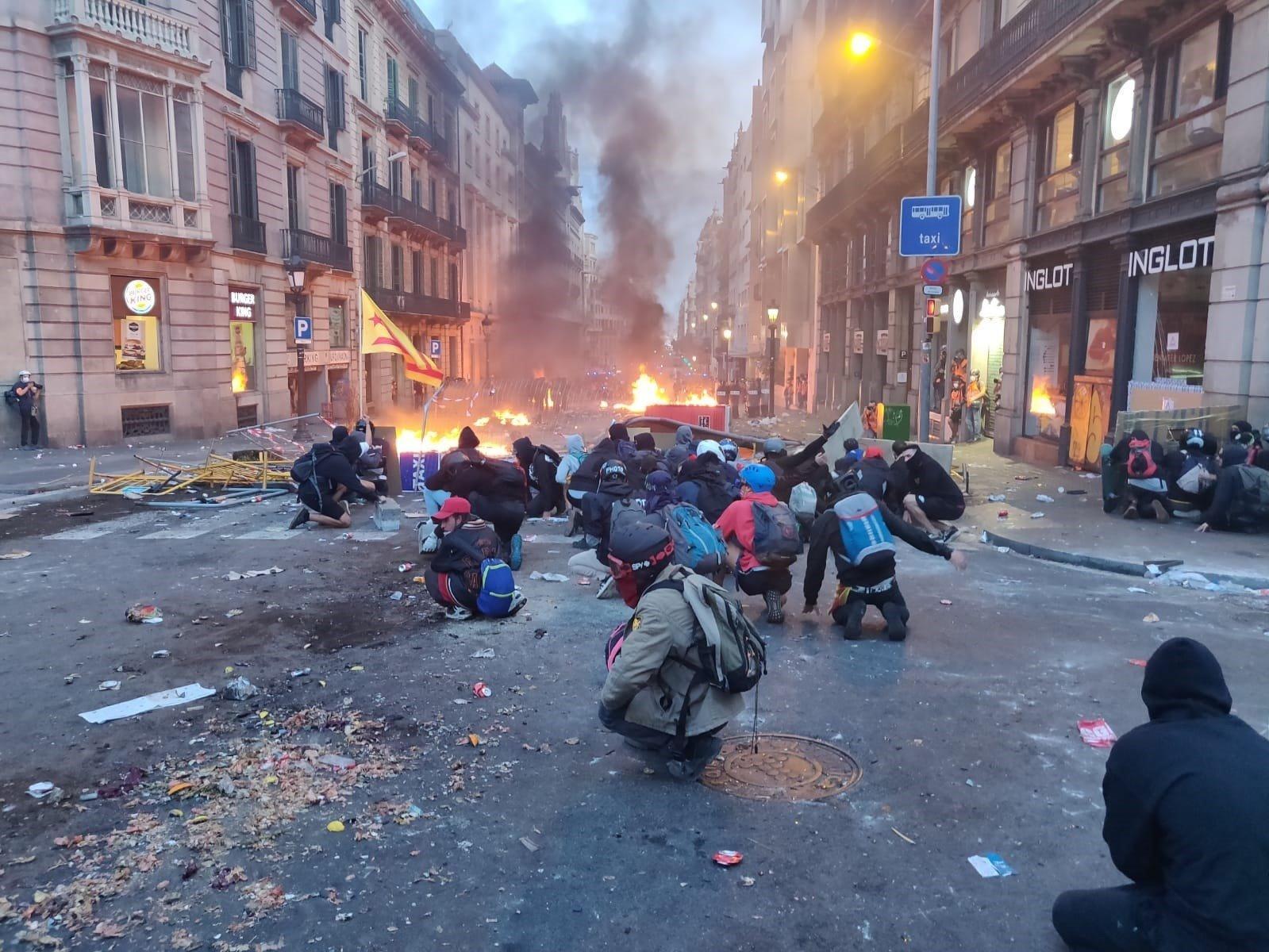 Altercados en la manifestación 