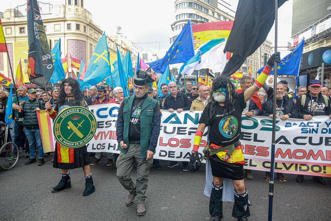 Manifestación de Jupol en Madrid este 19 de octubre. 